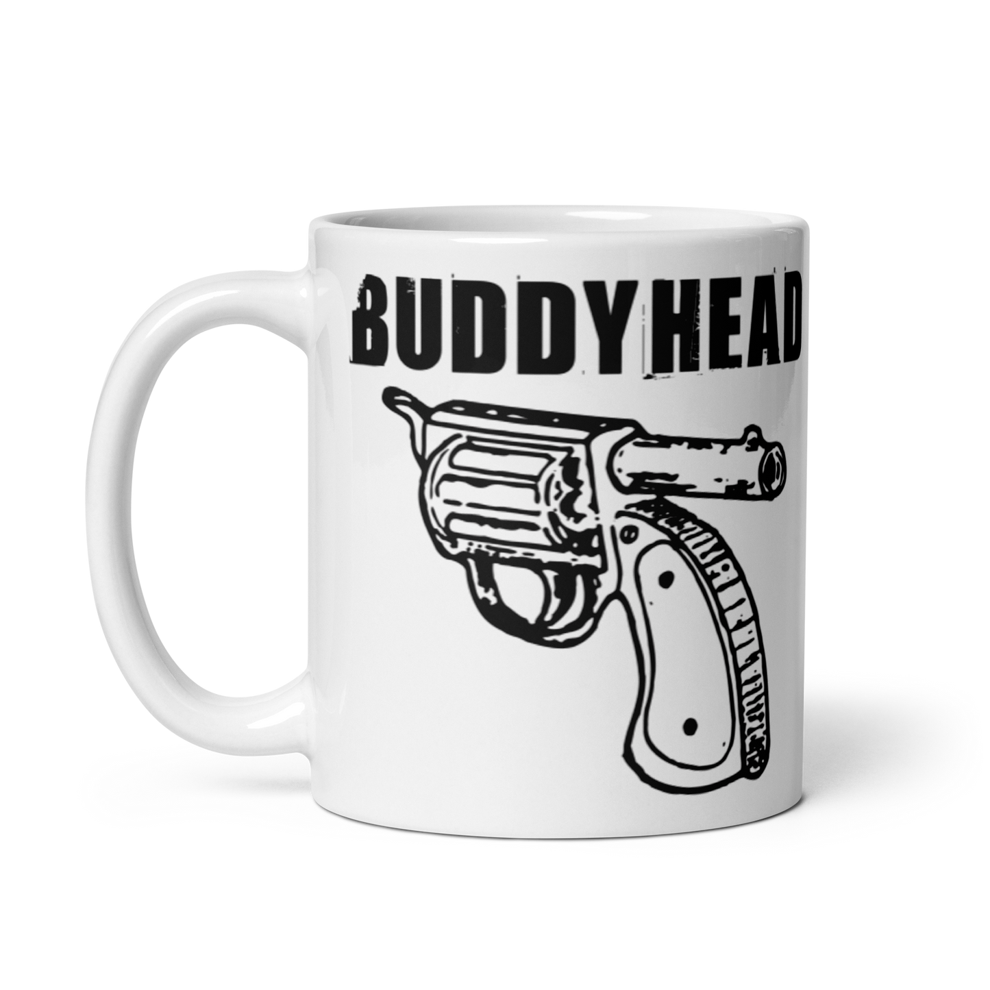 Buddyhead backwards gun mug
