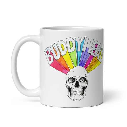 Rainbow Skull mug